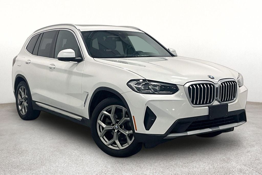 2024 BMW X3 sDrive30i in Mineral White Metallic — front three-quarter view