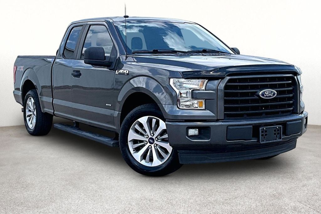 2017 Ford F-150 XL in Magnetic — front three-quarter view