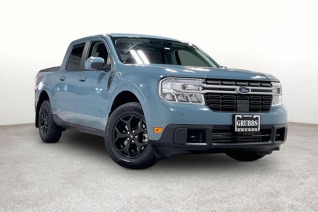 2022 Ford Maverick Lariat in Area 51 — front three-quarter view