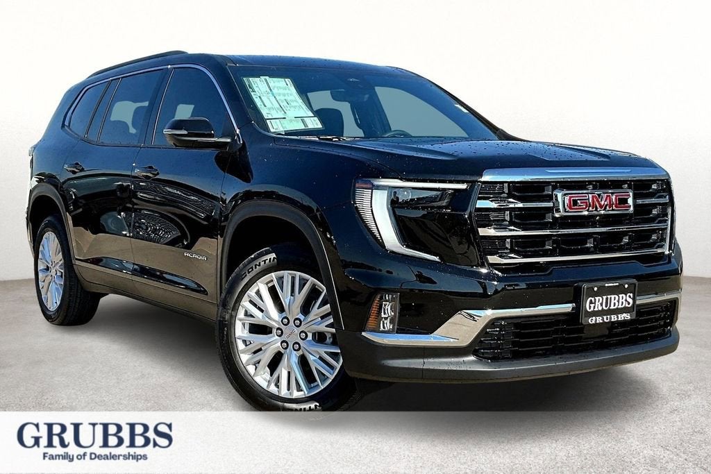 2026 GMC Acadia Elevation in Ebony Twilight Metallic — front three-quarter view