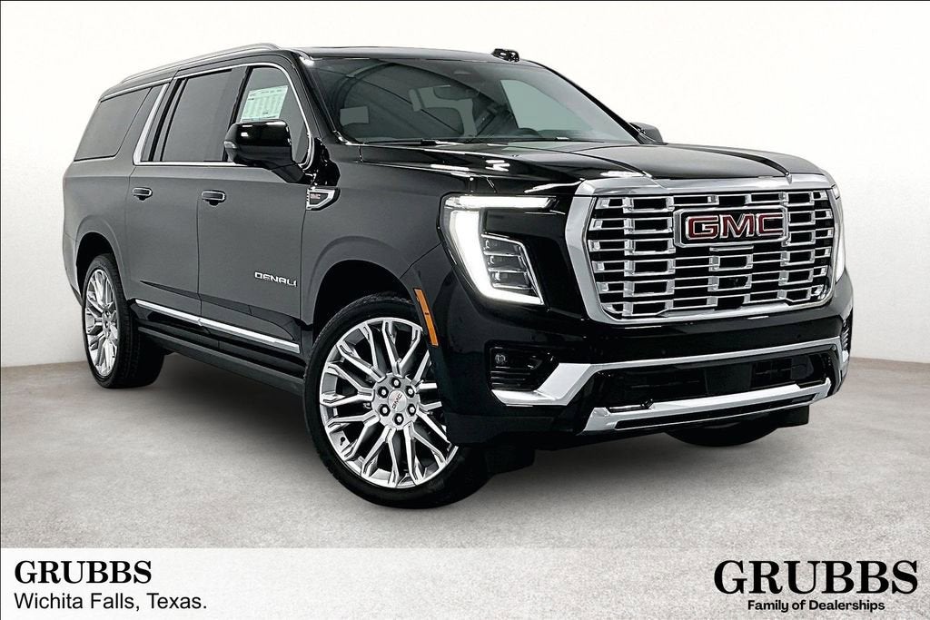 2026 GMC Yukon XL Denali in Onyx Black — front three-quarter view