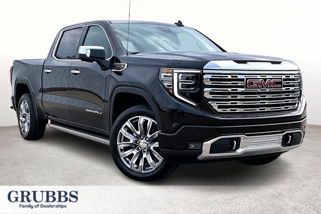 2026 GMC Sierra 1500 Denali in Onyx Black — front three-quarter view